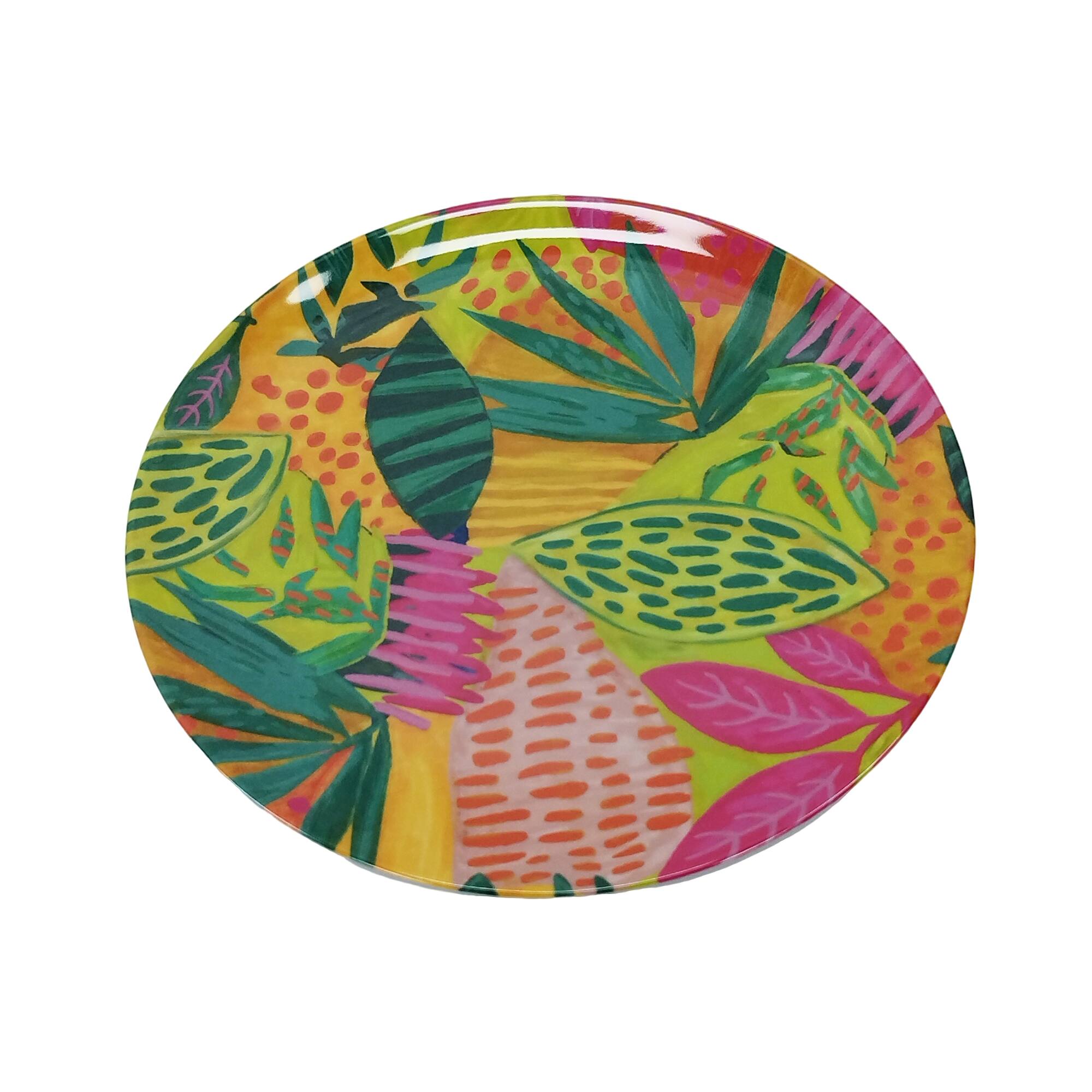 7" Hothouse Print Melamine Snack Plates, 4ct. by Celebrate It™